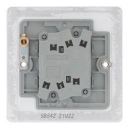 LAP  20A 16AX 2-Gang 2-Way Light Switch  Brushed Stainless Steel