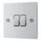 LAP  20A 16AX 2-Gang 2-Way Light Switch  Brushed Stainless Steel