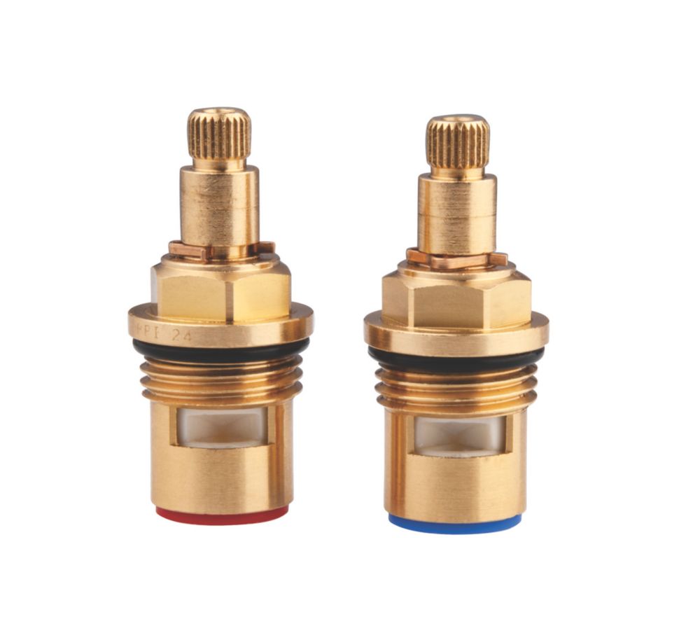 Bristan 1/2" BSP Quarter Turn Ceramic Tap Valves Pack - Screwfix