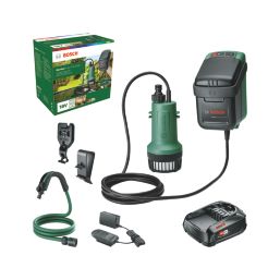 Bosch  GardenPump 18-2000  18V 1 x 2.5Ah Li-Ion Power for All Battery-Powered Water Butt Pump