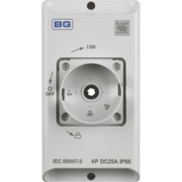 British General  25A 4-Pole Rotary Isolator Switch NO