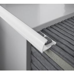 Diall 6mm Round PVC Tile Trim White 2.5m