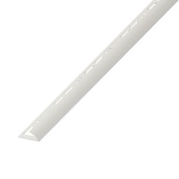 Diall 6mm Round PVC Tile Trim White 2.5m