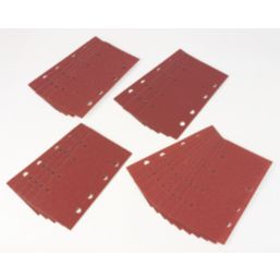 Bosch  C430 40/80/120/180 Grit 8-Hole Punched Multi-Material Sandpaper 185mm x 93mm 25 Piece Set