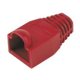 Labgear RJ45 PVC Boots 8mm Red 5 Pack