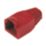 Labgear RJ45 PVC Boots 8mm Red 5 Pack