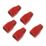 Labgear RJ45 PVC Boots 8mm Red 5 Pack