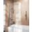 Dakota Semi-Framed Polished Chrome Hinged Bath Screen Non-Handed 780mm x 1400mm