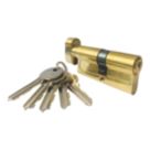 Smith & Locke  6-Pin Cylinder Thumbturn Lock 45-50 (95mm) Polished Brass