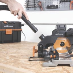 Evolution R185CMS-Li 185mm 18V Li-Ion EXT  Cordless Single-Bevel  Compound Mitre Saw - Bare