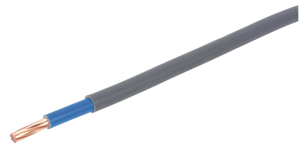 Prysmian 6181Y Grey 1-Core 25mm² Meter Tails Cable 5m Coil - Screwfix