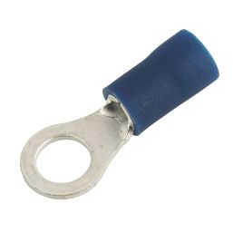 Essentials Insulated Blue 4mm Ring Crimps 100 Pack