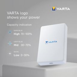 Varta Mag Pro 5000mAh Wireless Charger White
