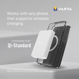Varta Mag Pro 5000mAh Wireless Charger White