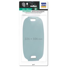 Gys  Welding Helmet External Replacement Lenses 106mm x 226mm 5 Pack