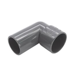 FloPlast Solvent Weld Conversion Bend 90° Anthracite Grey 32mm 5 Pack