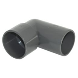 FloPlast Solvent Weld Conversion Bend 90° Anthracite Grey 32mm 5 Pack