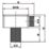 ETAL Veda Square Shower Wall Outlet Elbow Chrome 53mm