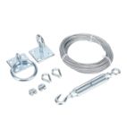 LifCratms 18Pcs M4 (3/16") Wire Rope Accessory Set, M4 Stainless Steel Wire Rope Cable Clip Clamp Stainless Steel Thimble Aluminum Crimping Loop Sleeve For 3/16 Inch Wire Rope Cable (Each 6Pcs