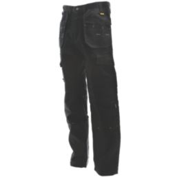 DEWALT Pro Tradesman Work Trousers Black 30" W 29" L