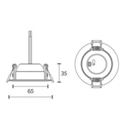 4lite VINOVIA  Fixed & Adjustable  LED Downlight  White 4W 480lm