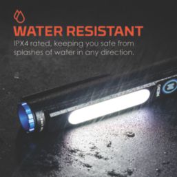 Nebo Blueline Rechargeable LED Handheld Torch Black 450lm