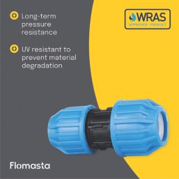 Flomasta  MDPE Reducing Coupler 25mm x 20mm