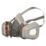 3M 6002KIT-1 One Size Half Face Respirator Kit with Replaceable Filters A1-P2 7 Piece Set