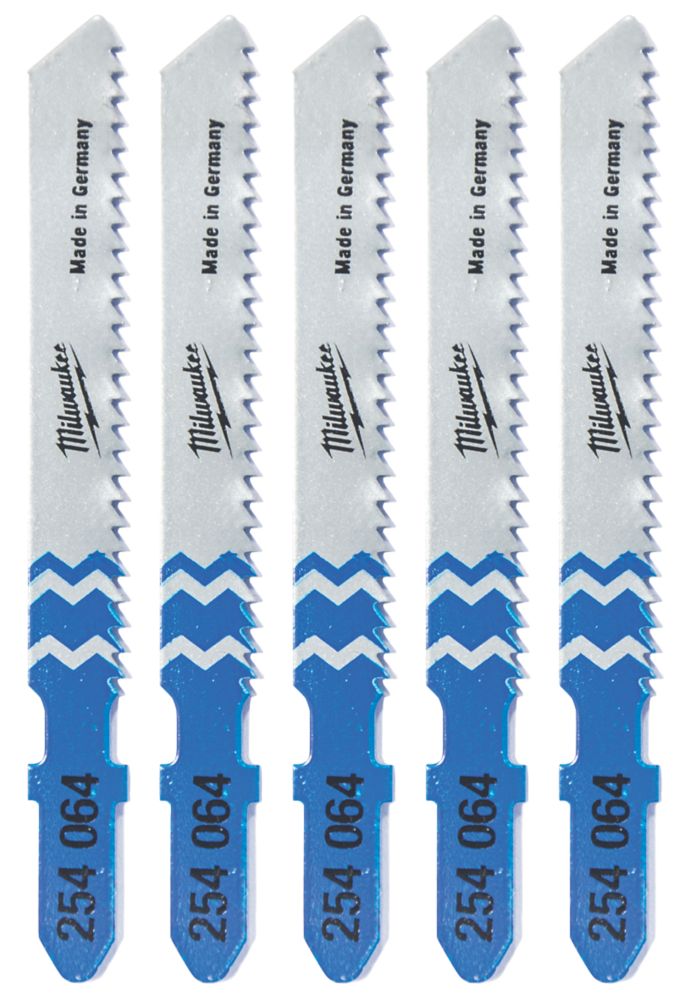 Milwaukee 4932254064 MultiMaterial Jigsaw Blades 55mm 5 Pack Screwfix