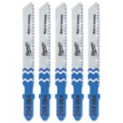 Milwaukee  4932254064 Multi-Material Jigsaw Blades 55mm 5 Pack