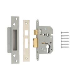 ERA  Satin Silver Euro Sashlock 65mm Case - 44mm Backset