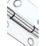 Smith & Locke Polished Chrome  Door Hinge 38mm x 30mm 2 Pack