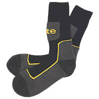 Site  Comfort Work Socks Black / Grey Size 7-11 3 Pairs