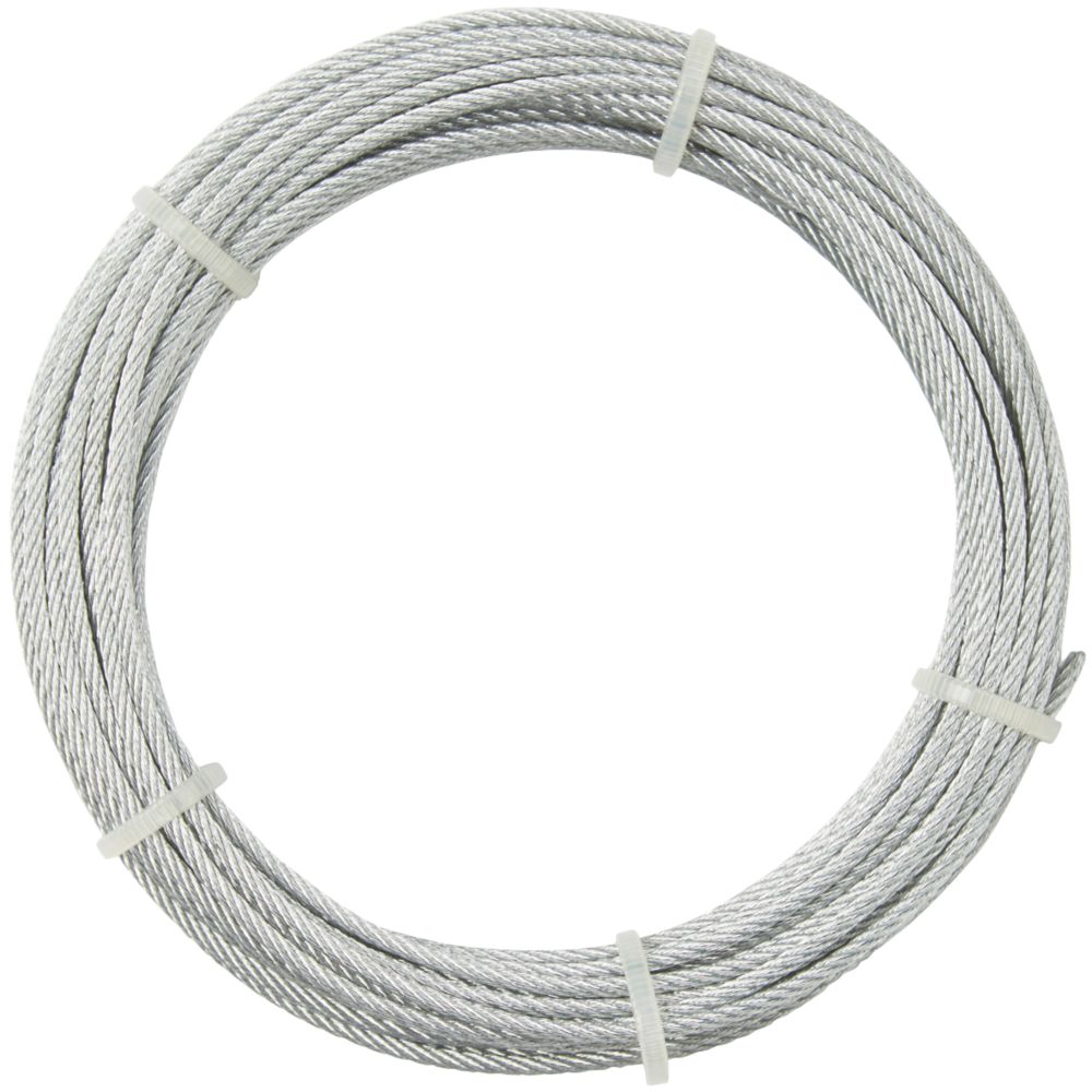Diall Wire Rope Silver 4mm x 10m Screwfix