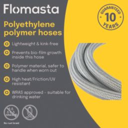 Flomasta Straight Flexible Compression Hose 15mm x 15mm x 300mm