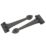 Hardware Solutions Antique Black Straight Heavy Duty Iron Hinges 110mm x 270mm x 45mm