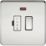 Knightsbridge  13A Switched Fused Spur with LED Polished Chrome