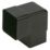 FloPlast  92.5° Square Offset Bend Black 65mm