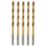 Erbauer  Straight Shank Metal Drill Bits 3mm x 61mm 5 Pack