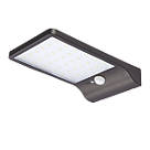 LAP Snape Outdoor LED Solar Floodlight With PIR Sensor Matt Black 400lm