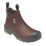 JCB  Size 10  Brown Water-Resistant Steel Toe Cap Safety Dealer Boots