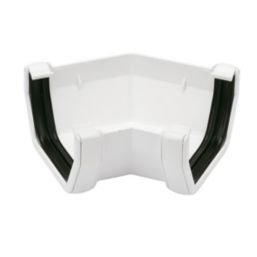 FloPlast  uPVC 135° Square Gutter Angle White 114mm