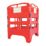 Melba Swintex  4-Part Utility Pedestrian Barrier Red 750mm