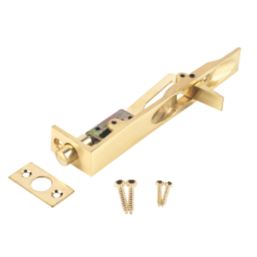 Smith & Locke Flush Bolt Polished Brass 150mm