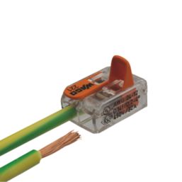 Wago 221-412 32A 2-Way Lever Connectors 100 Pack