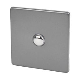 Varilight  6AX 1-Gang 2-Way Light Switch  Slate Grey