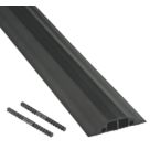 D-Line  Linkable Medium Duty Dual Channel Floor Cable Cover 9m Black
