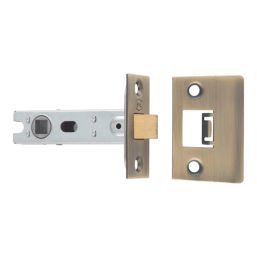 Smith & Locke Blencathra Door Handle, Latch & Hinge Set Antique Brass 6 Pcs