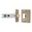 Smith & Locke Blencathra Door Handle, Latch & Hinge Set Antique Brass 6 Pcs