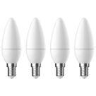 LAP  E14 Candle LED Light Bulb  470lm 4.2W 4 Pack